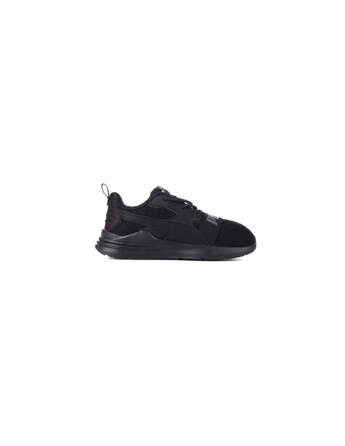 PUMA  ZAPATILLAS NEGRAS WHIRED RUN PURE 390849 01 BEBé 