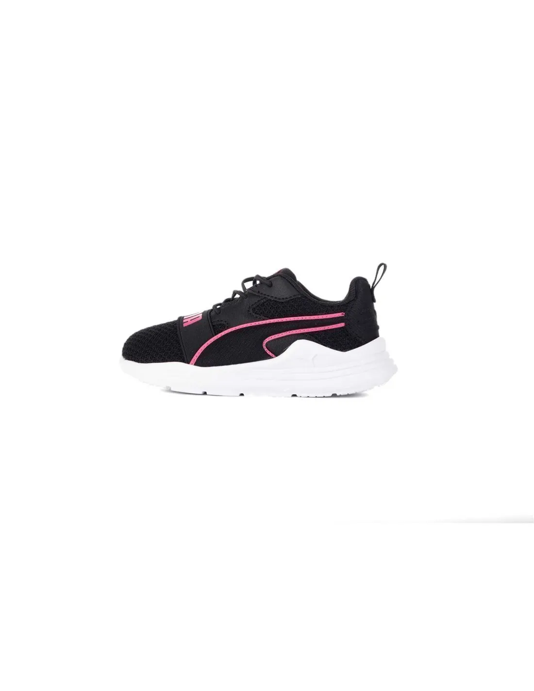 PUMA  ZAPATILLAS NEGRAS Y ROSAS WHIRED RUN PURE 390849 01 BEBé 