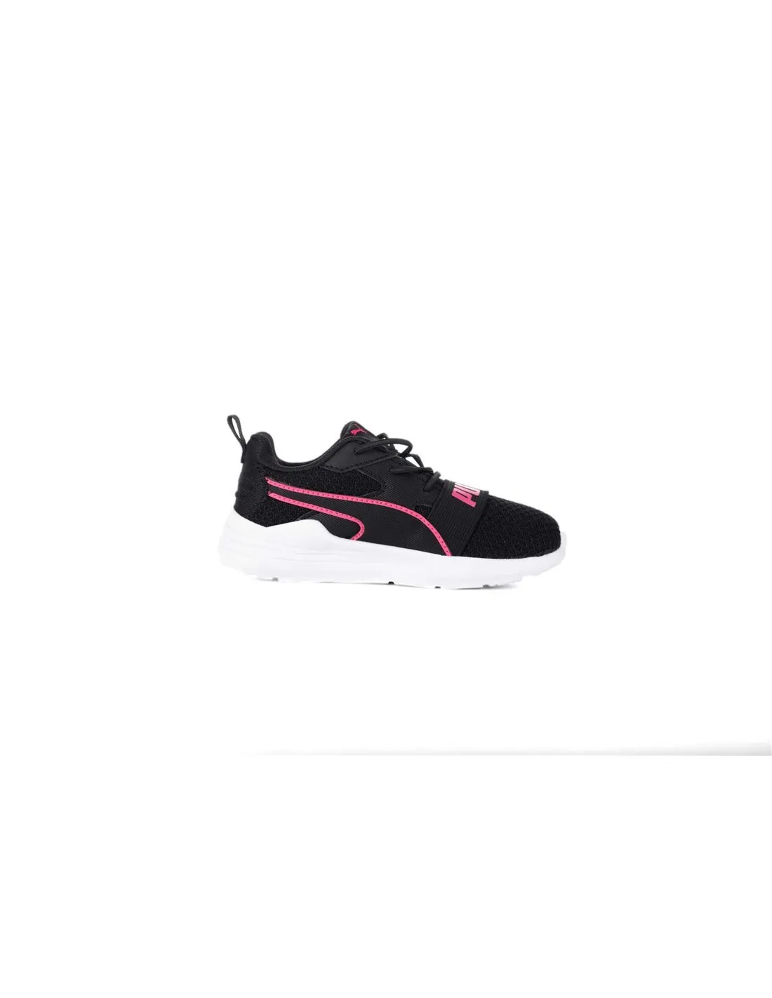 PUMA  ZAPATILLAS NEGRAS Y ROSAS WHIRED RUN PURE 390849 01 BEBé 