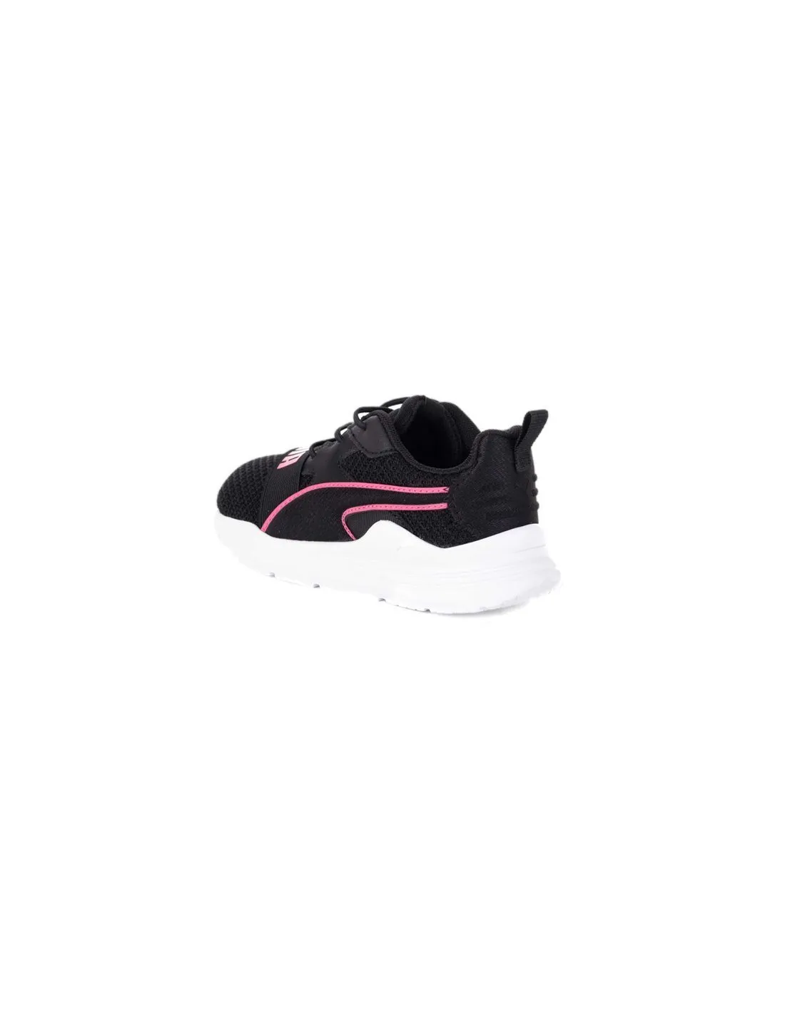 PUMA  ZAPATILLAS NEGRAS Y ROSAS WHIRED RUN PURE 390849 01 BEBé 