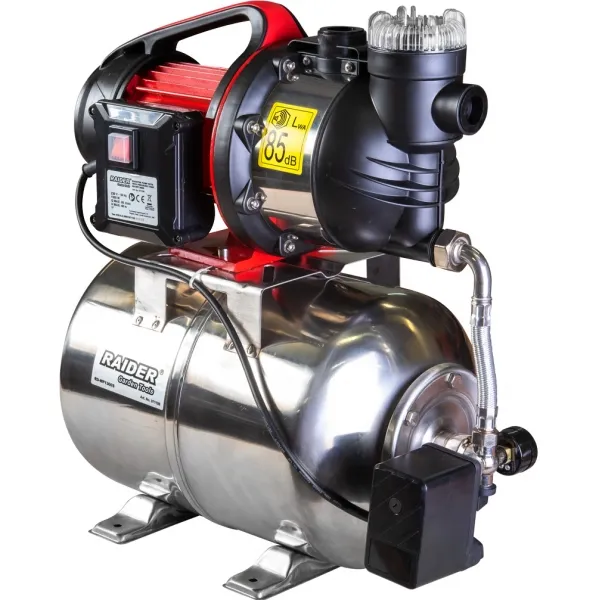 RAIDER  RDWP1300S  BOMBA SUMERGIBLE, 1300 W, 8 M,  L, 83 L / MIN, CARCASA DE ACERO INOXIDABLE, MONOFáSICO