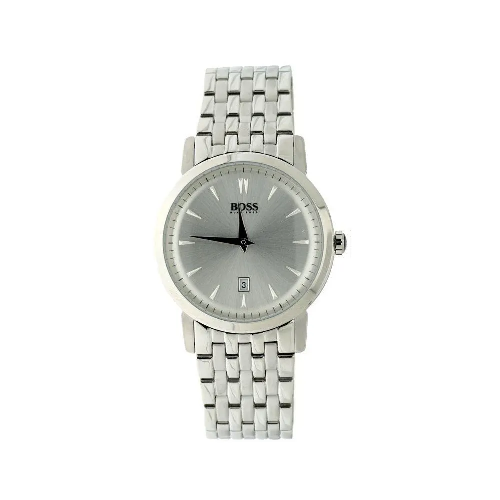 Reloj Hugo Boss colección HB1013 de Hombre. Caja de acero. Brazalete de Acero 