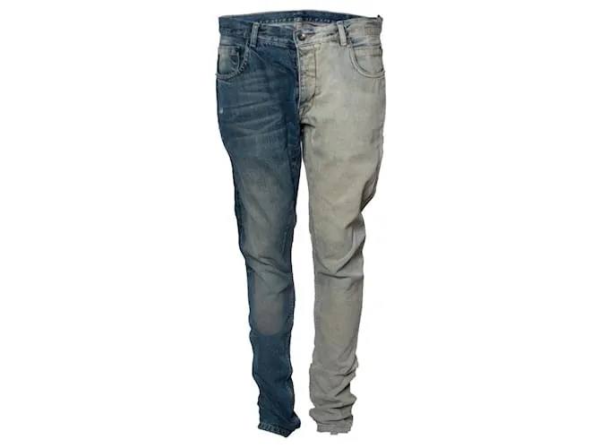 Rick Owens Drkshdw, Vaqueros con corte Detroit Azul 