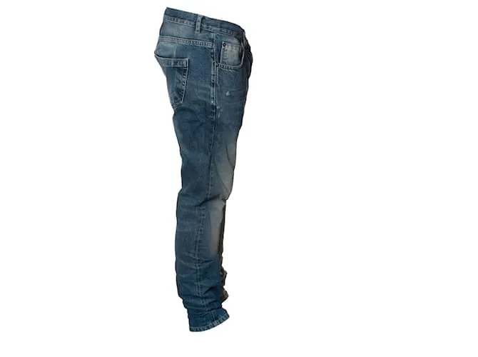 Rick Owens Drkshdw, Vaqueros con corte Detroit Azul 