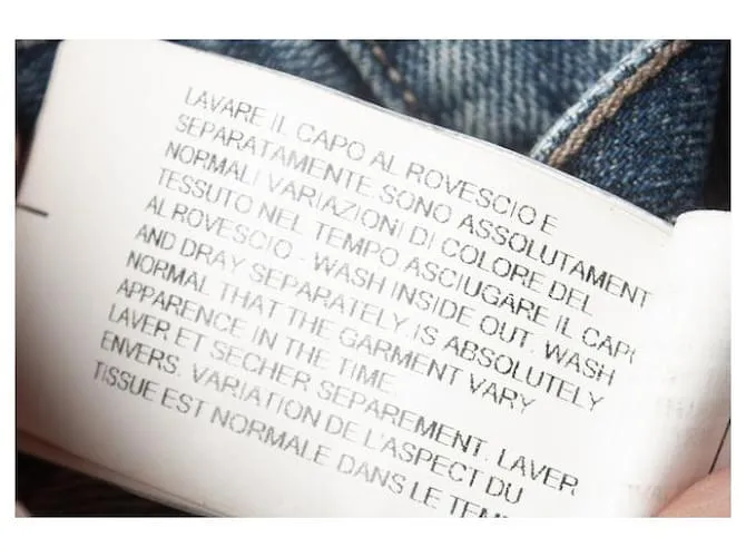 Rick Owens Drkshdw, Vaqueros con corte Detroit Azul 