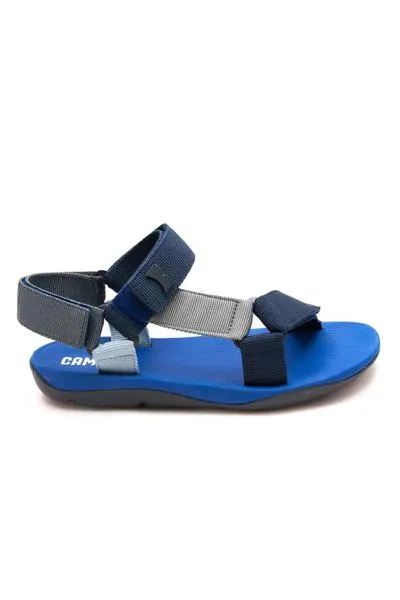 sandalia camper match velcro en azul