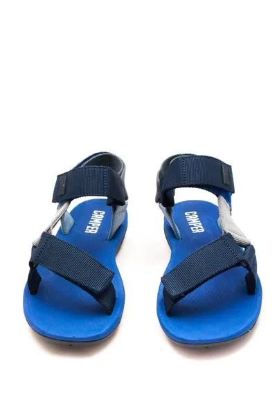 sandalia camper match velcro en azul