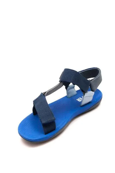 sandalia camper match velcro en azul