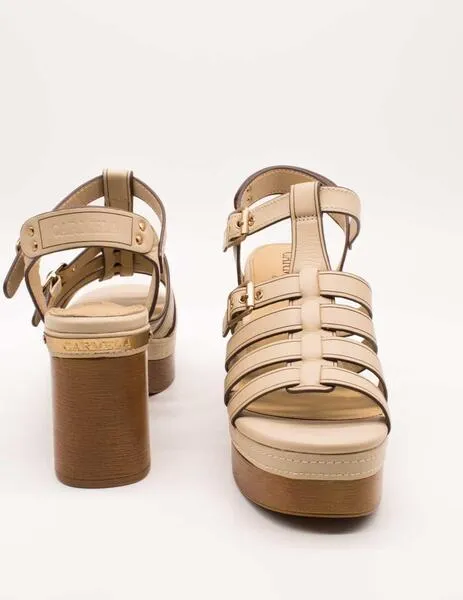 SANDALIA CARMELA 16138102 PIEL BEIGE DE MUJER