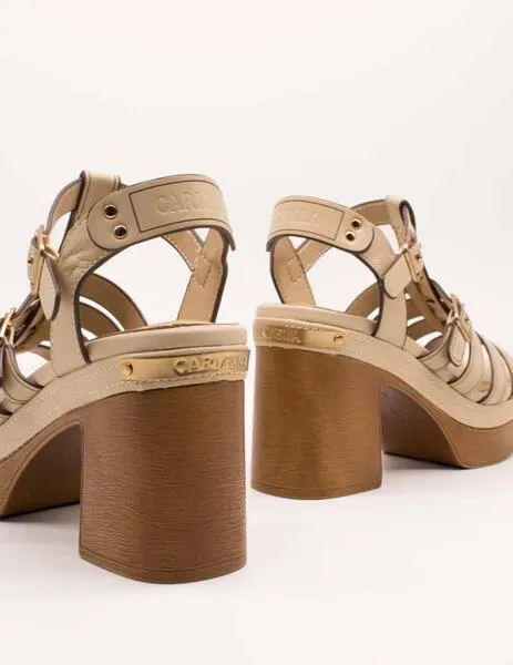 SANDALIA CARMELA 16138102 PIEL BEIGE DE MUJER