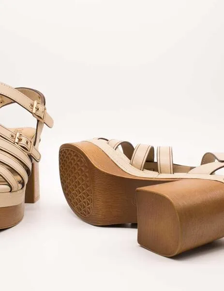 SANDALIA CARMELA 16138102 PIEL BEIGE DE MUJER