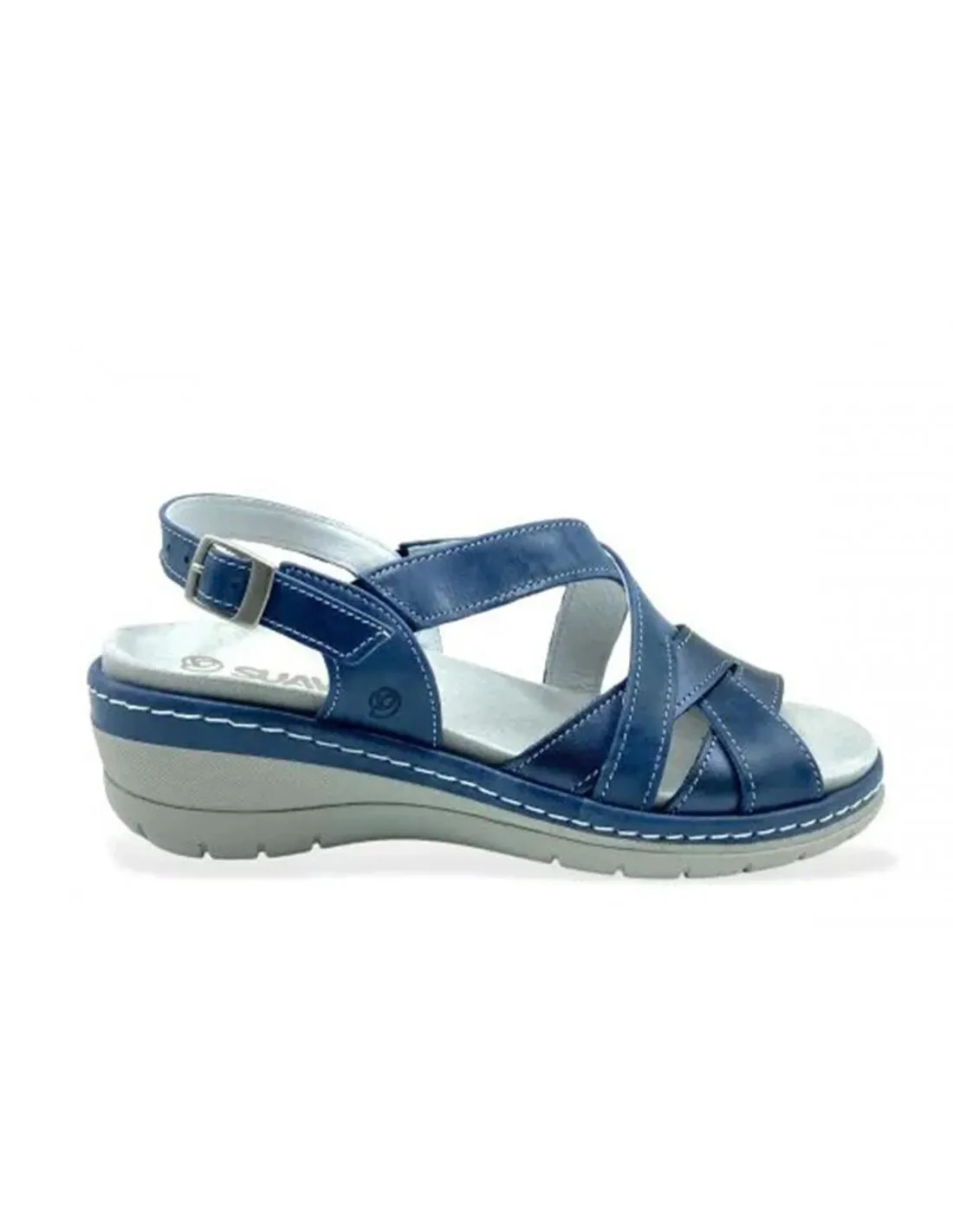 SANDALIA COMODA MUJER SUAVE 3254 AZUL