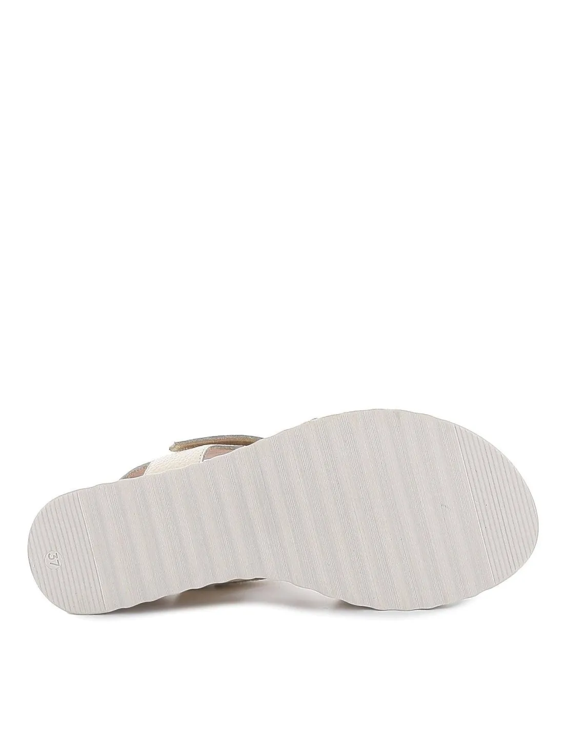 Sandalia cuña mujer planta bio anatómica beige Desiree