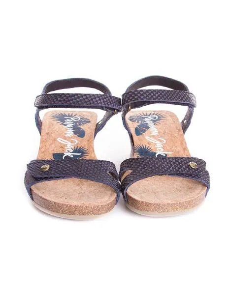 sandalia panama jack julia snake b12 azul
