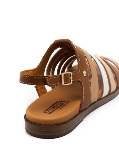 SANDALIA PIKOLINOS FORMENTERA W8Q0799C BEIGE Y CUERO