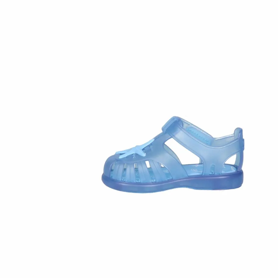 Sandalia Playa Transparente Azul Pala Estrella Celeste