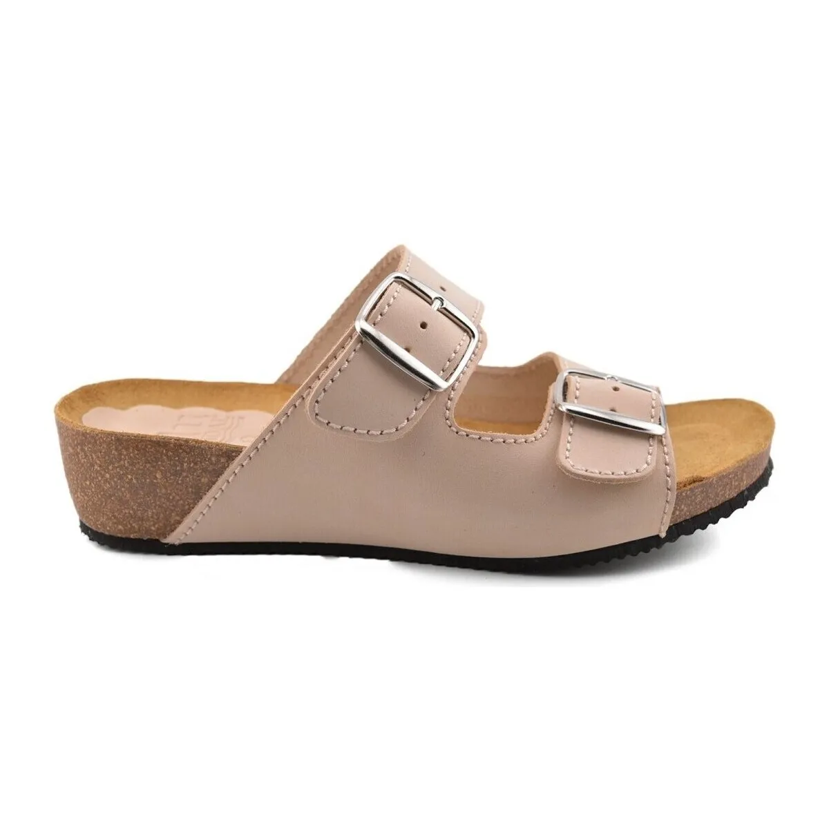 Sandalias Bio de piel beige by
