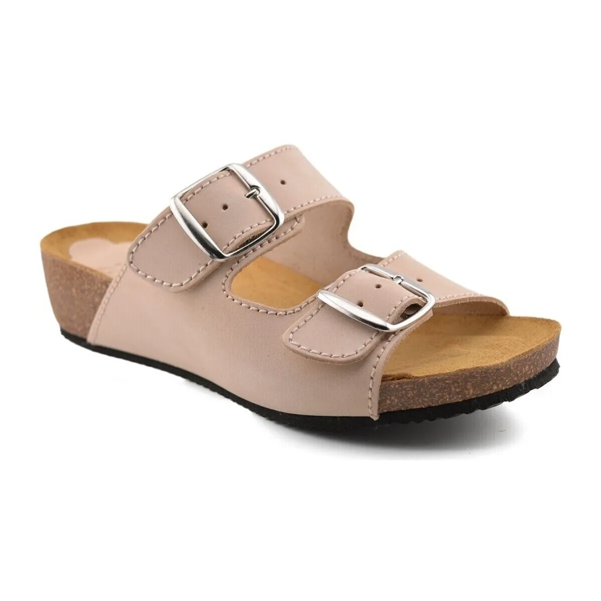 Sandalias Bio de piel beige by