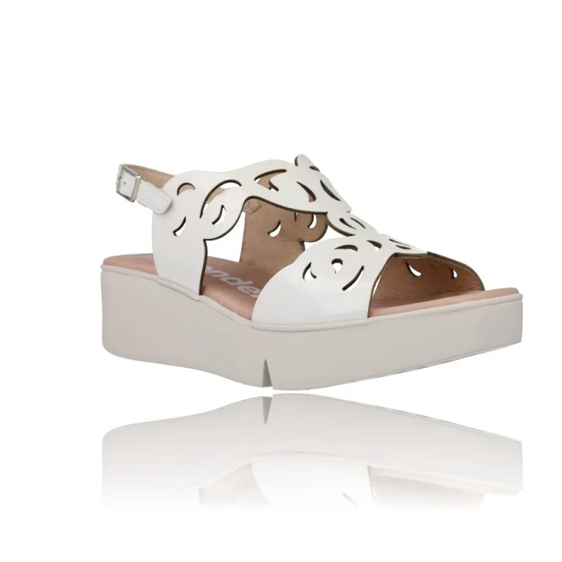 SANDALIAS CON CUñA PARA MUJER WONDERS AFRO B7930