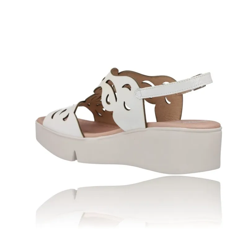SANDALIAS CON CUñA PARA MUJER WONDERS AFRO B7930