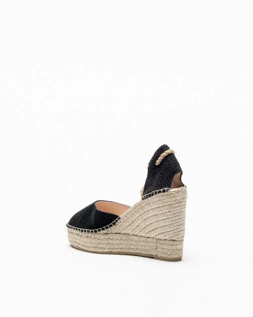 Sandalias con cuña PROF Alba135 Negro