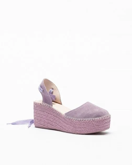 Sandalias con cuña PROF JUSTY1 Morado