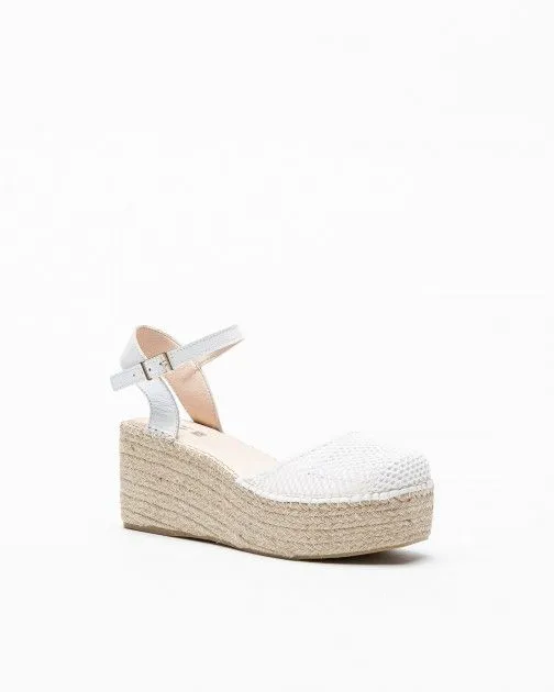 Sandalias con cuña PROF JUSTY2 Blanco
