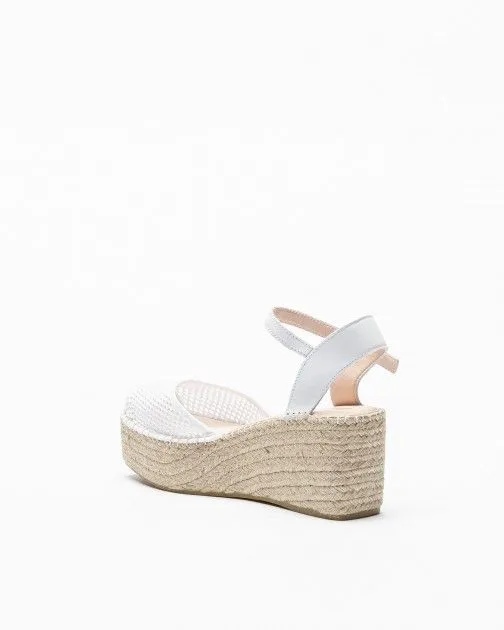 Sandalias con cuña PROF JUSTY2 Blanco