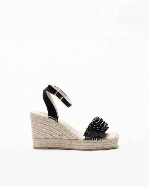 Sandalias con cuña PROF Moon5 Negro