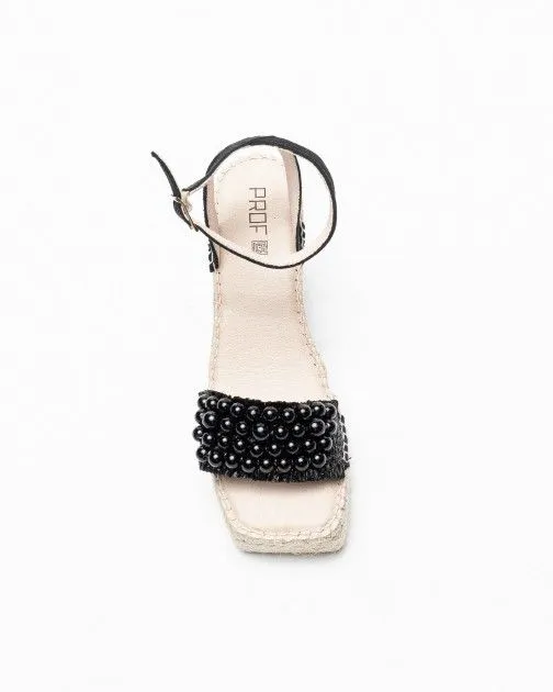 Sandalias con cuña PROF Moon5 Negro