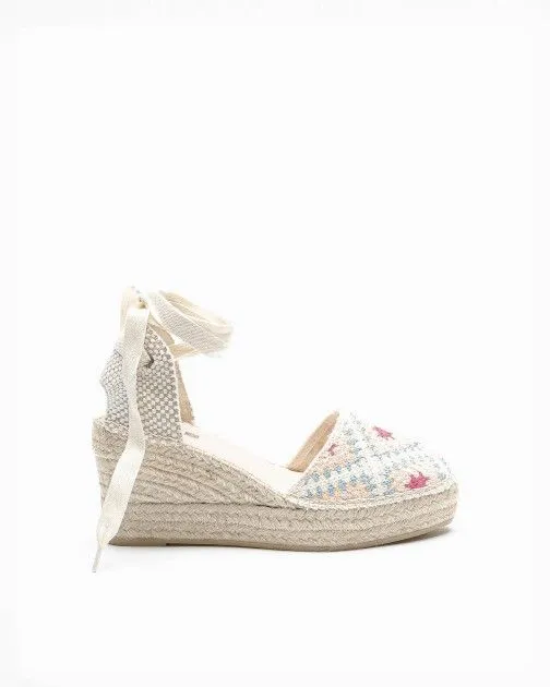 Sandalias con cuña PROF Yune2 Beige