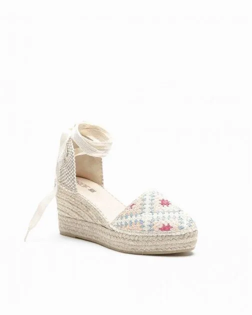 Sandalias con cuña PROF Yune2 Beige