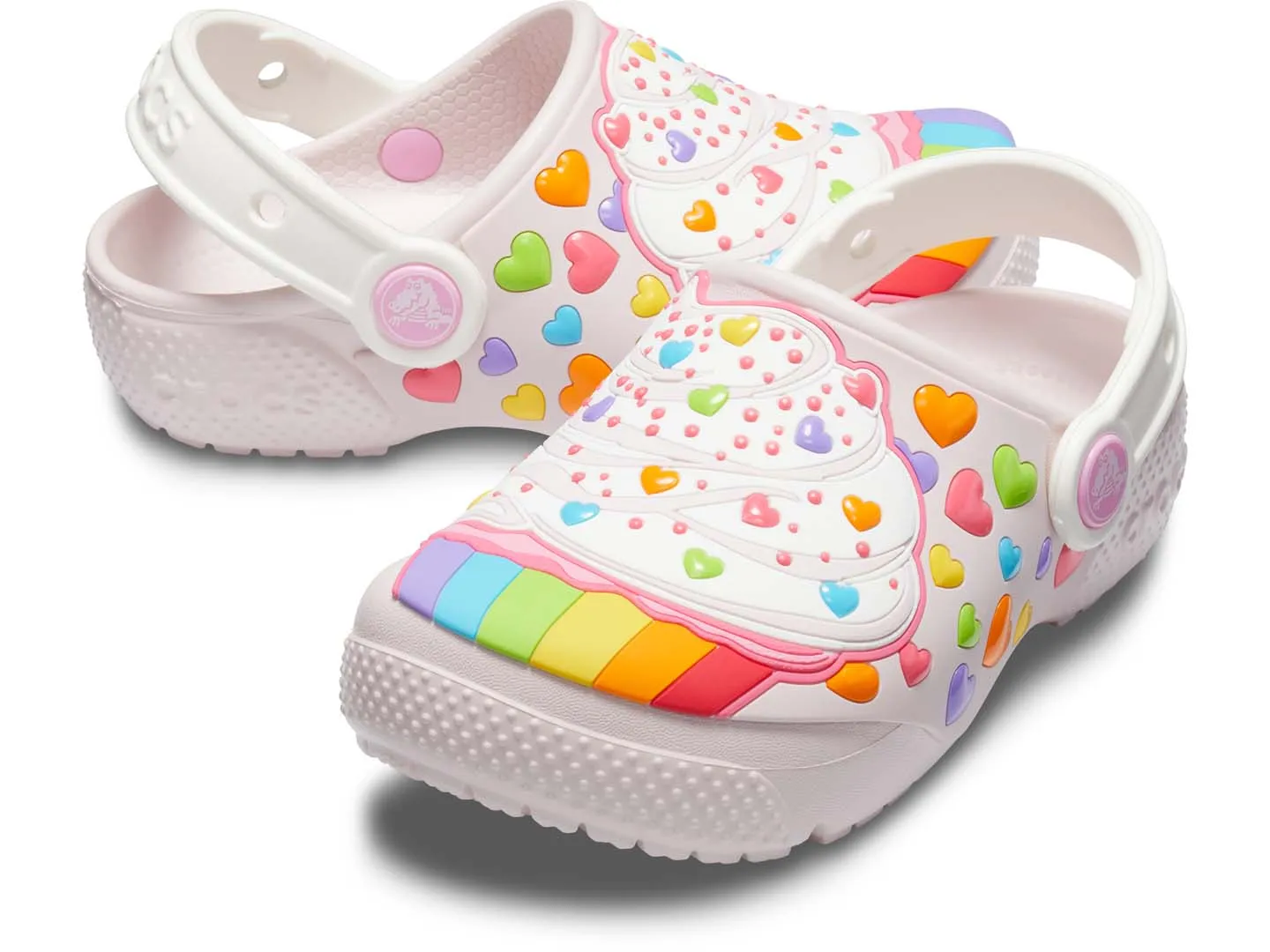 Sandalias Crocs Cupcake Rosa Para Niña