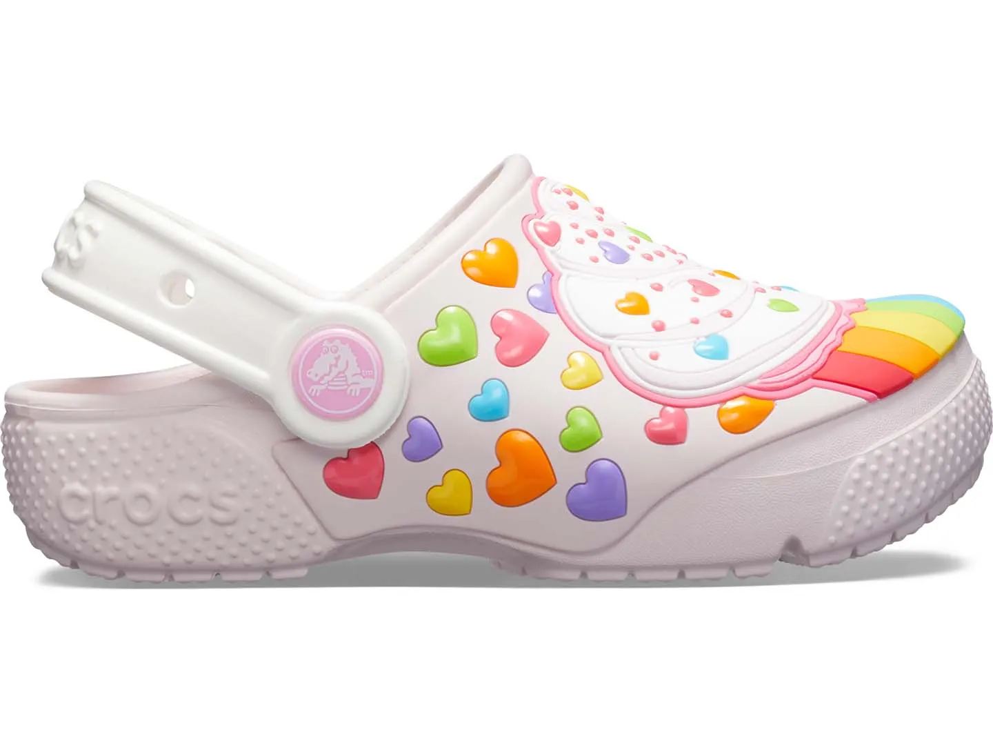Sandalias Crocs Cupcake Rosa Para Niña