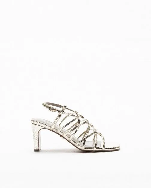 SANDALIAS DE TACóN ALTO GLOSS 9295 DORADO