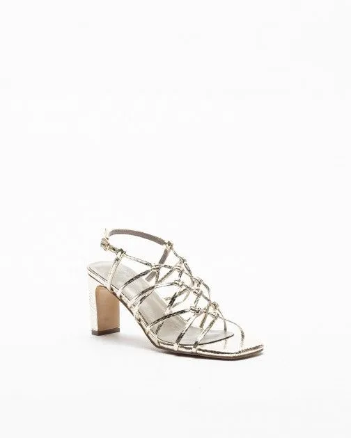 SANDALIAS DE TACóN ALTO GLOSS 9295 DORADO