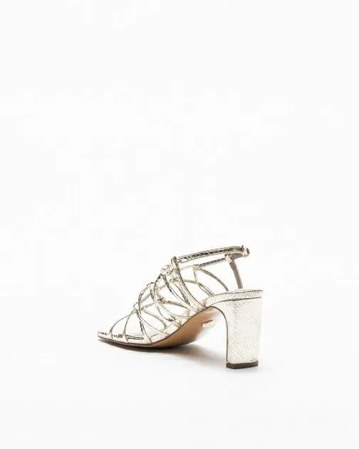 SANDALIAS DE TACóN ALTO GLOSS 9295 DORADO