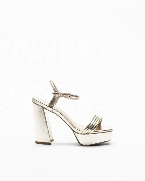 Sandalias de tacón alto Gloss C9370.12 dorado