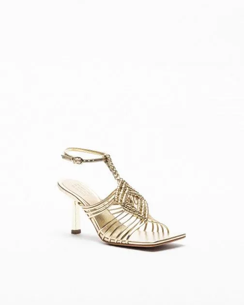SANDALIAS DE TACóN ALTO PROF 18112139 DORADO