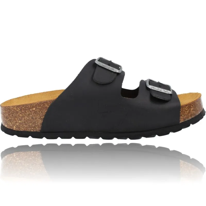SANDALIAS PLANAS BIO HEBILLAS MUJER DE OKIOS MANILA005