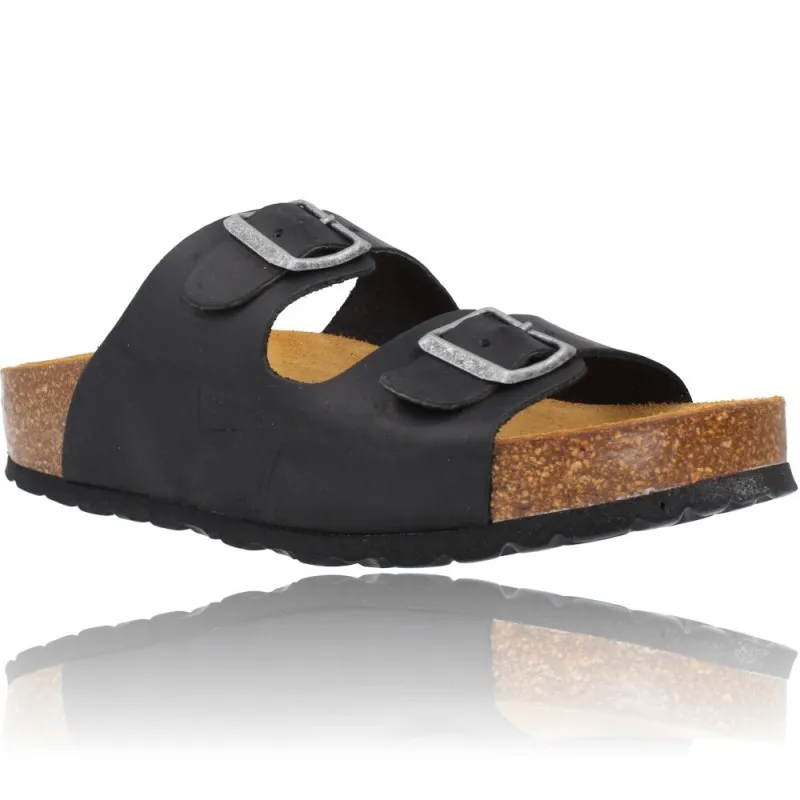 SANDALIAS PLANAS BIO HEBILLAS MUJER DE OKIOS MANILA005