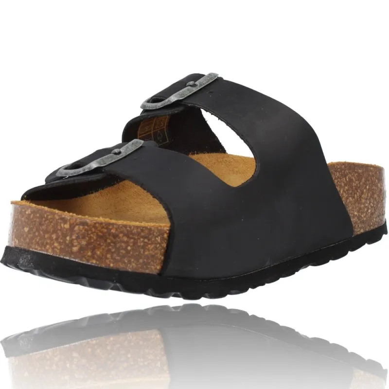 SANDALIAS PLANAS BIO HEBILLAS MUJER DE OKIOS MANILA005