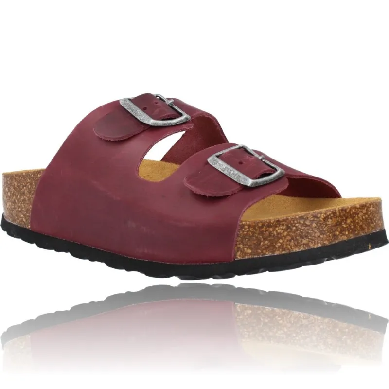 SANDALIAS PLANAS BIO HEBILLAS MUJER DE OKIOS MANILA005