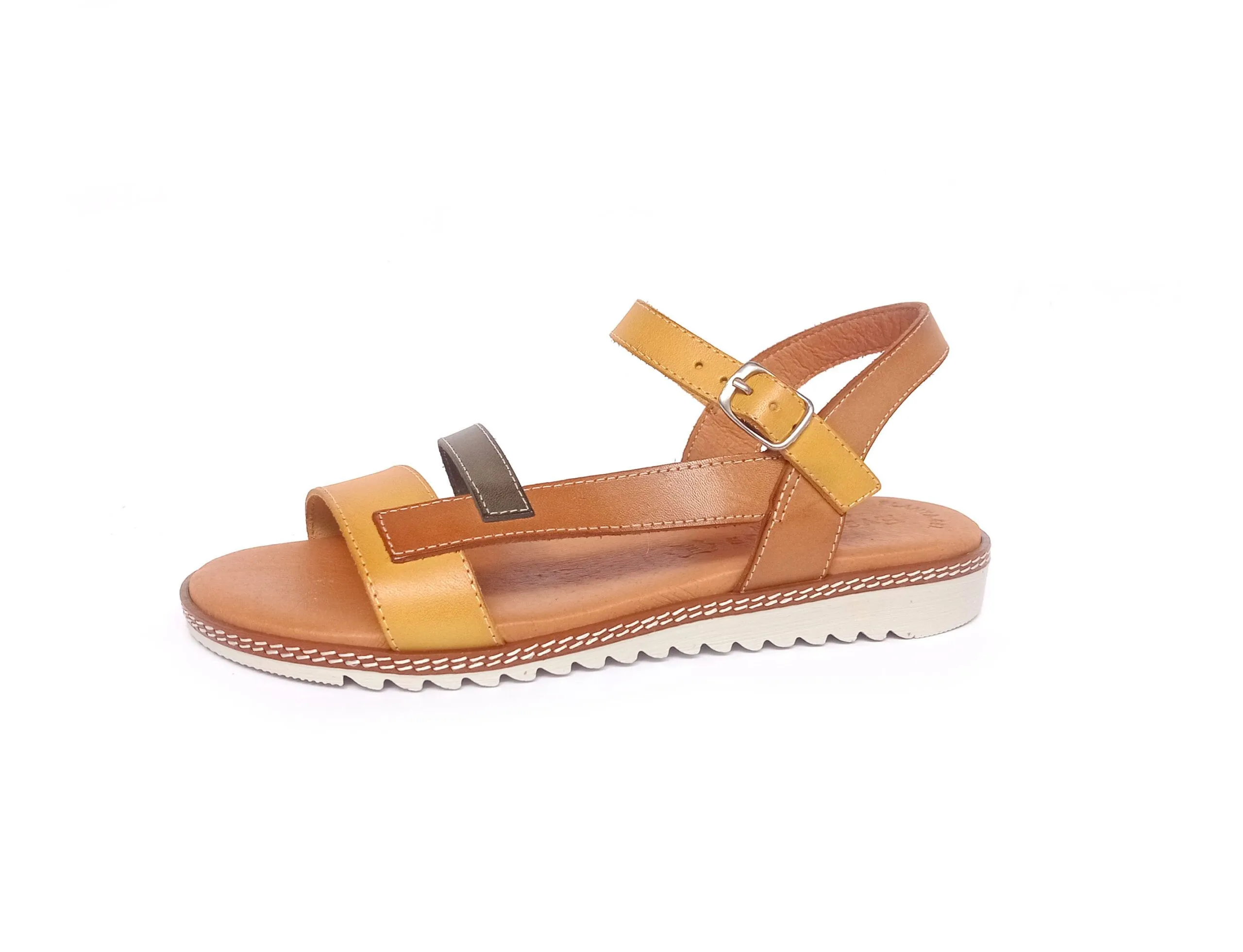 Sandalias planas de tiras EVA FRUTOS avellana multi