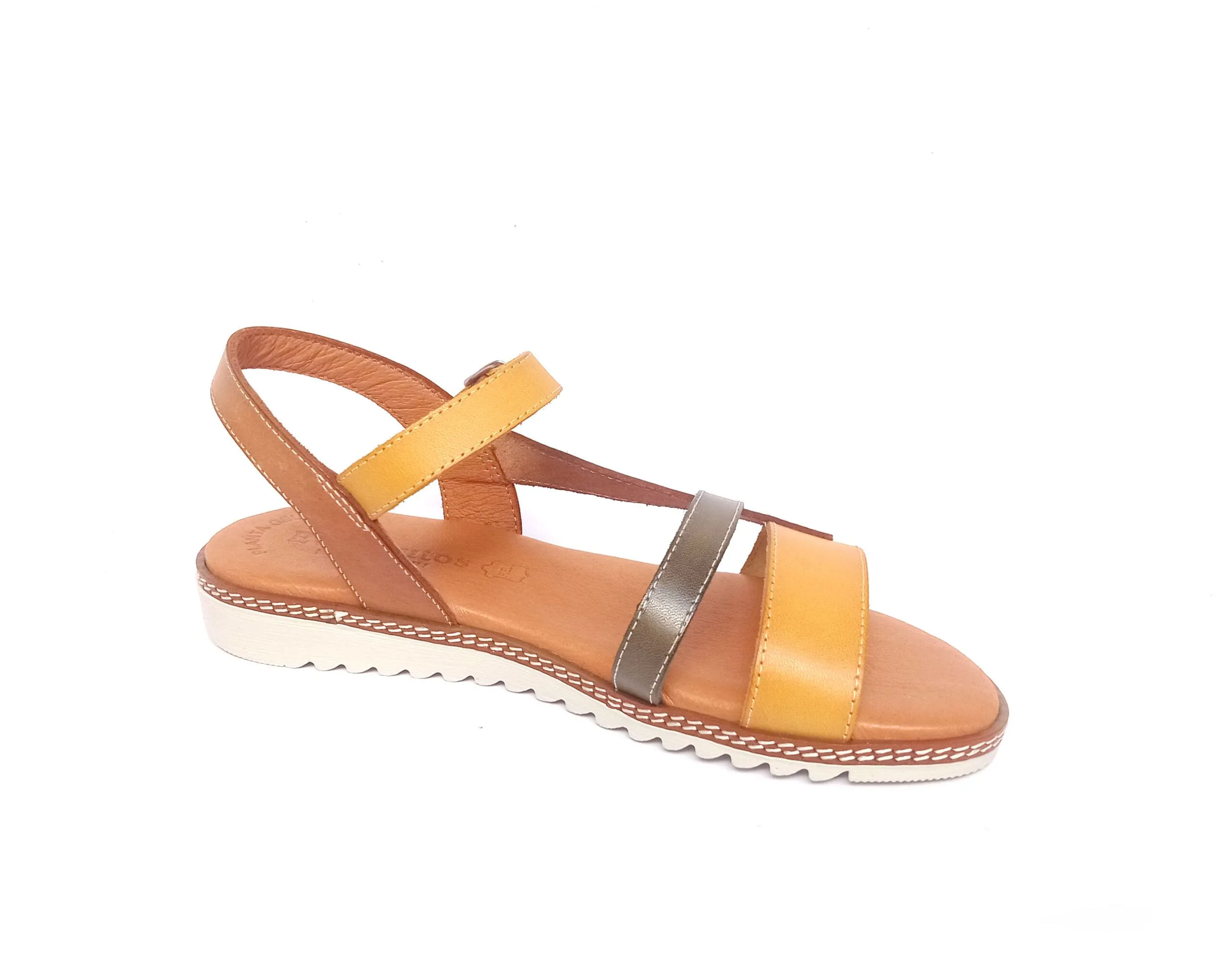 Sandalias planas de tiras EVA FRUTOS avellana multi