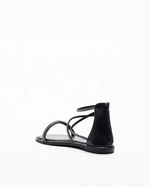 SANDALIAS PLANAS EXé P337576 NEGRO