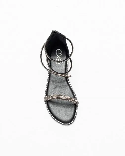 SANDALIAS PLANAS EXé P337576 NEGRO