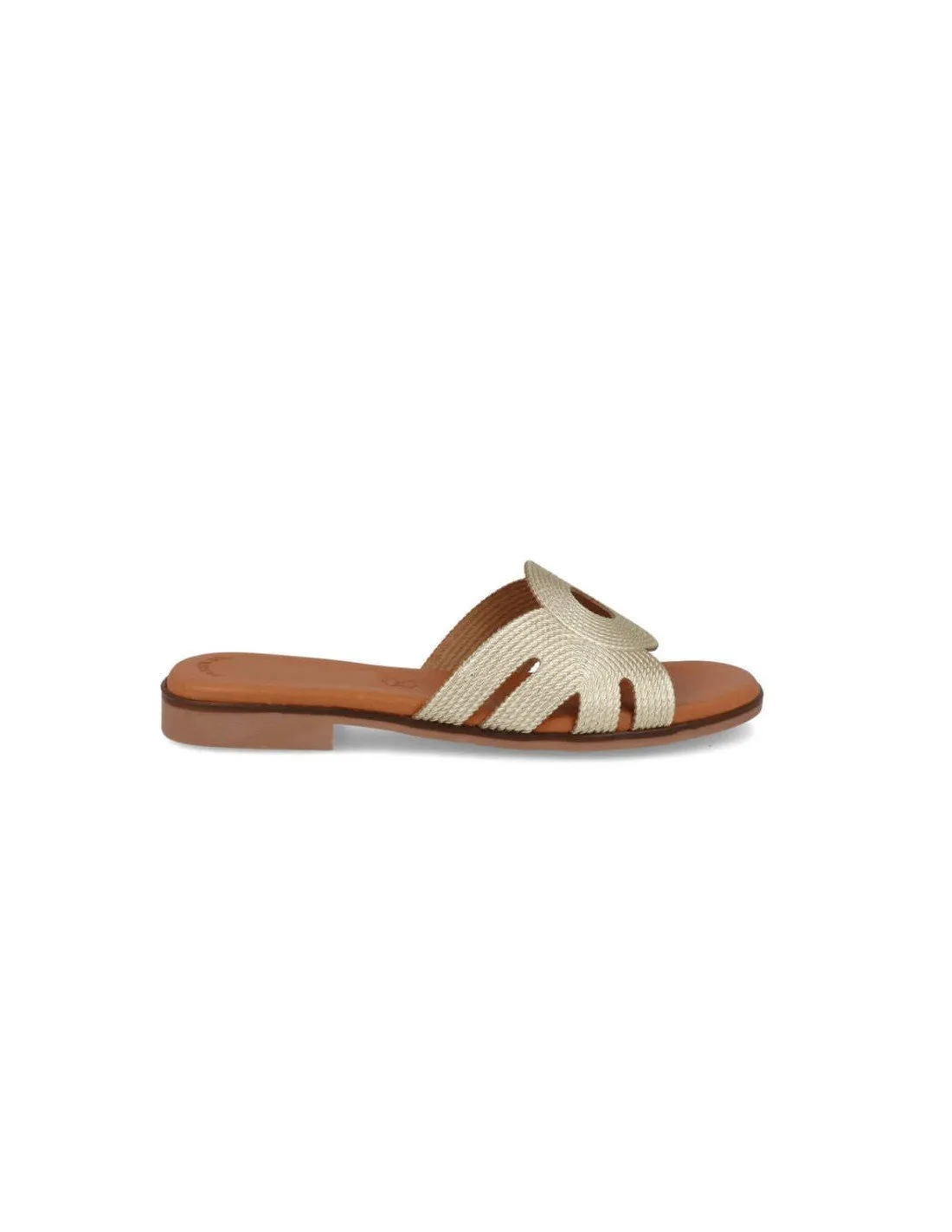 Sandalias Planas Metalizadas