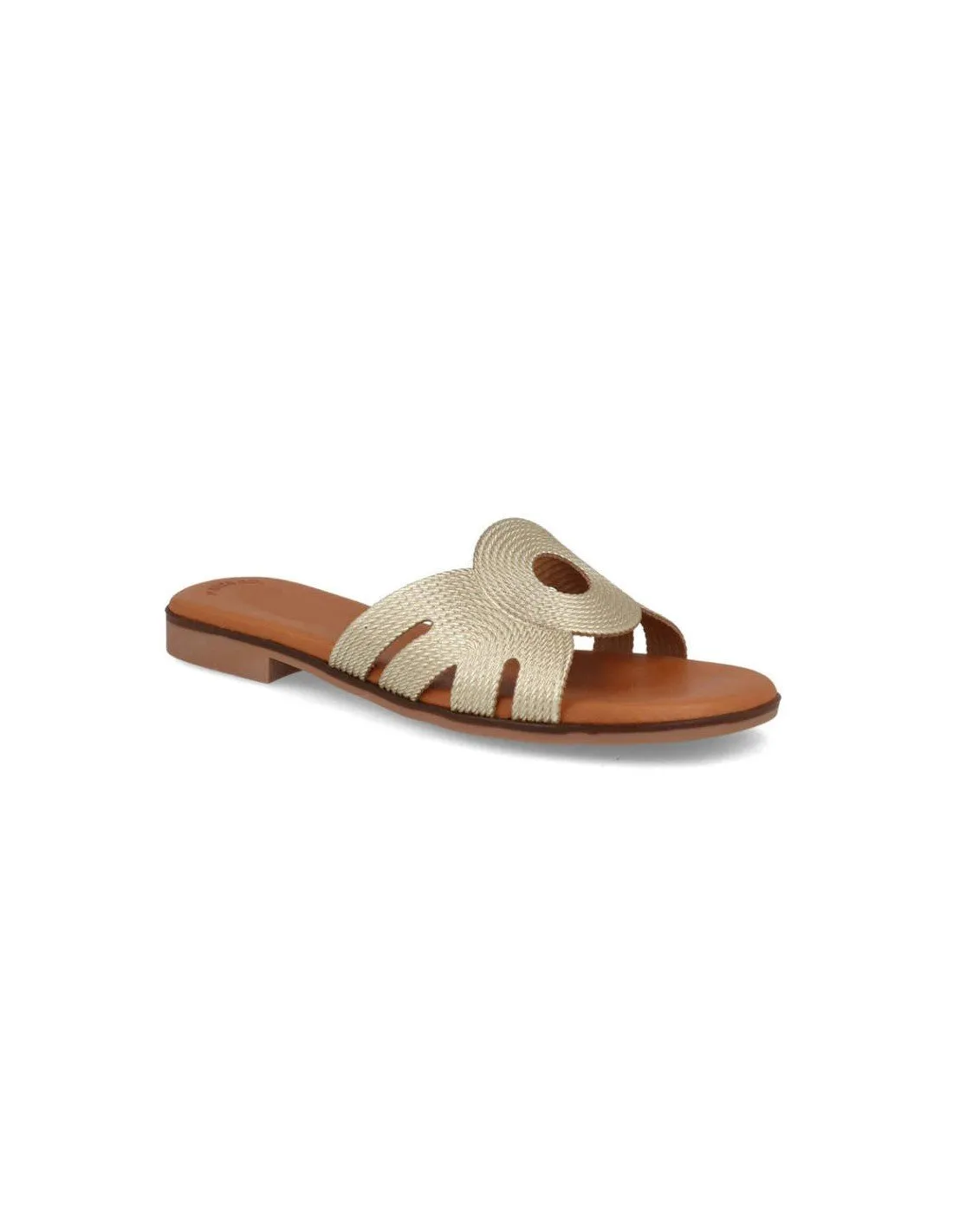 Sandalias Planas Metalizadas