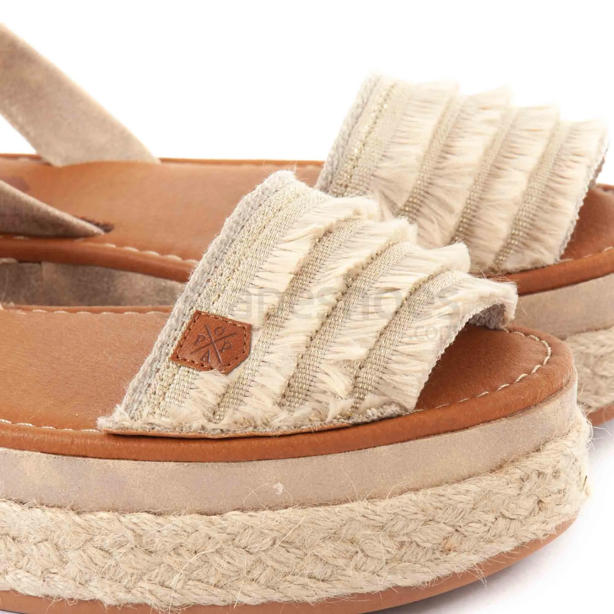 Sandalias POPA Rosario Flecos Beige PS24501010